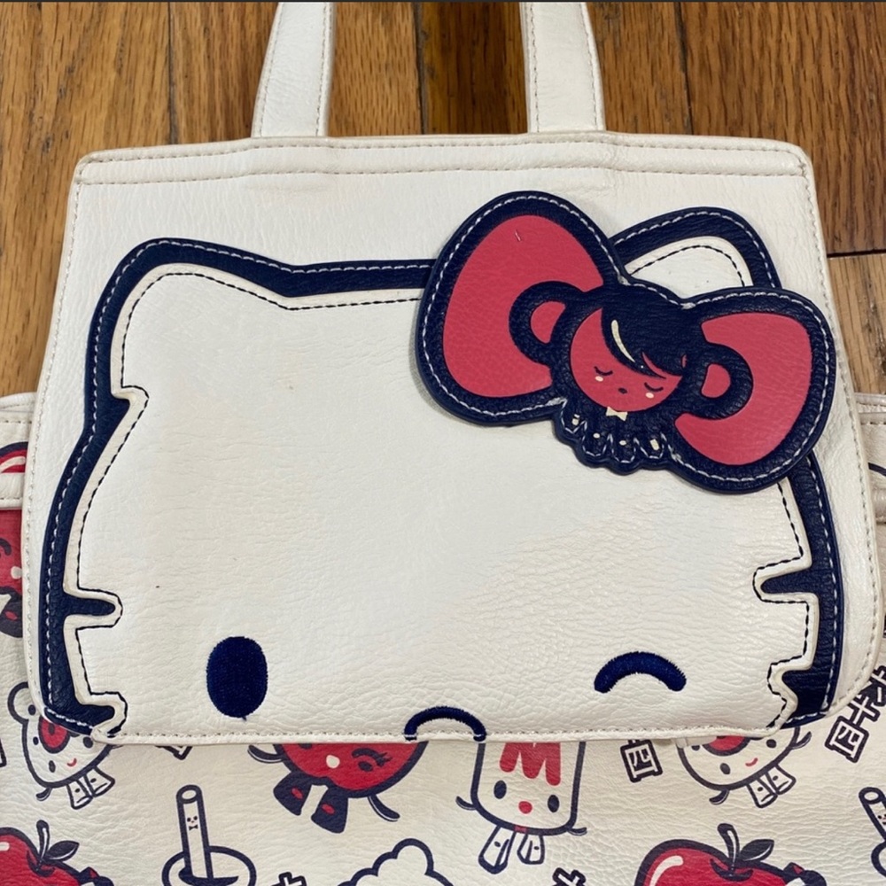Hello kitty mini backpack. Super buttery soft leather. BoxLunch exclusive. - Picture 7 of 11